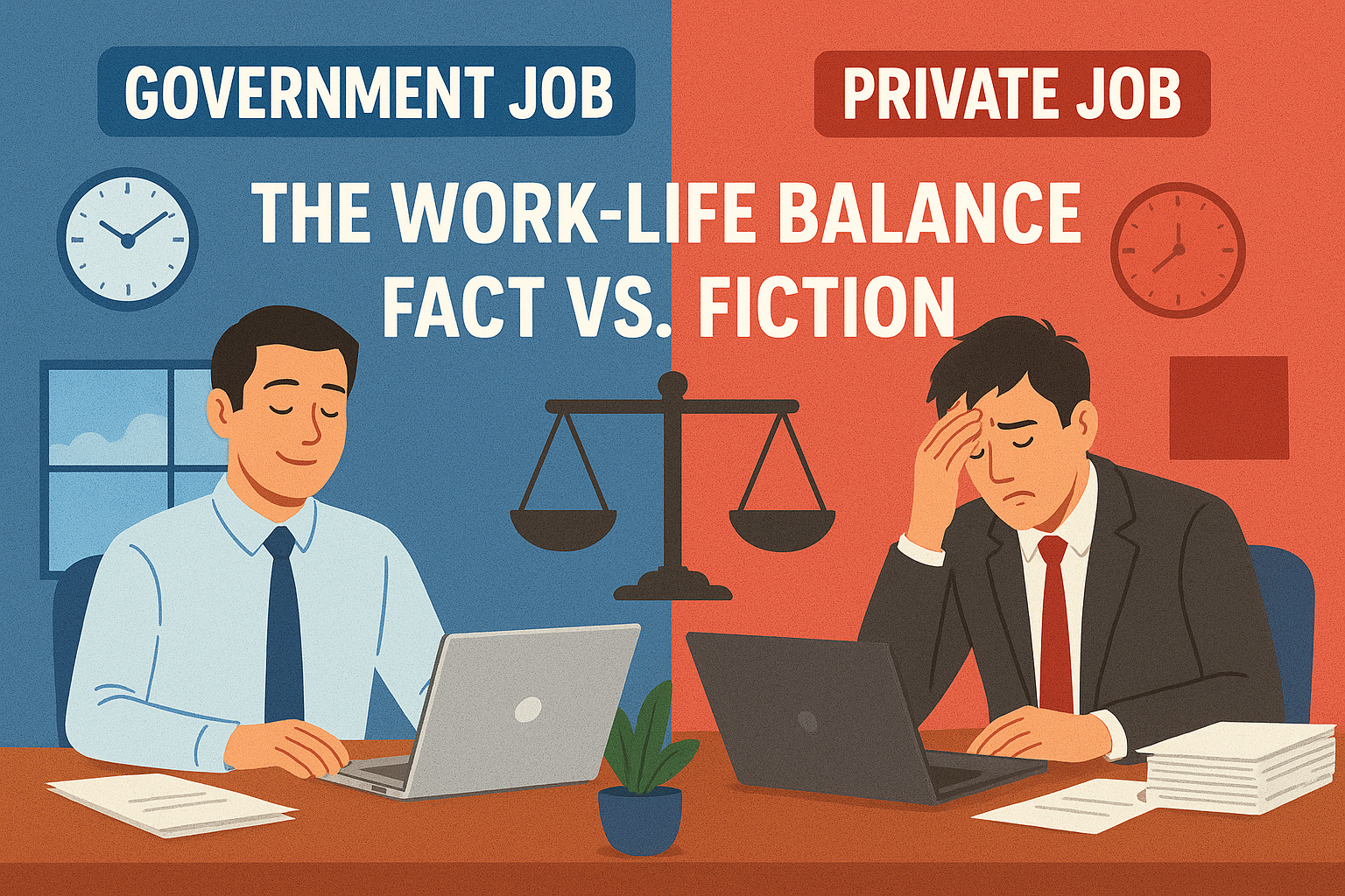 Government job vs private jobs: which is better in india? (2025) 📊 2 Government job vs private jobs