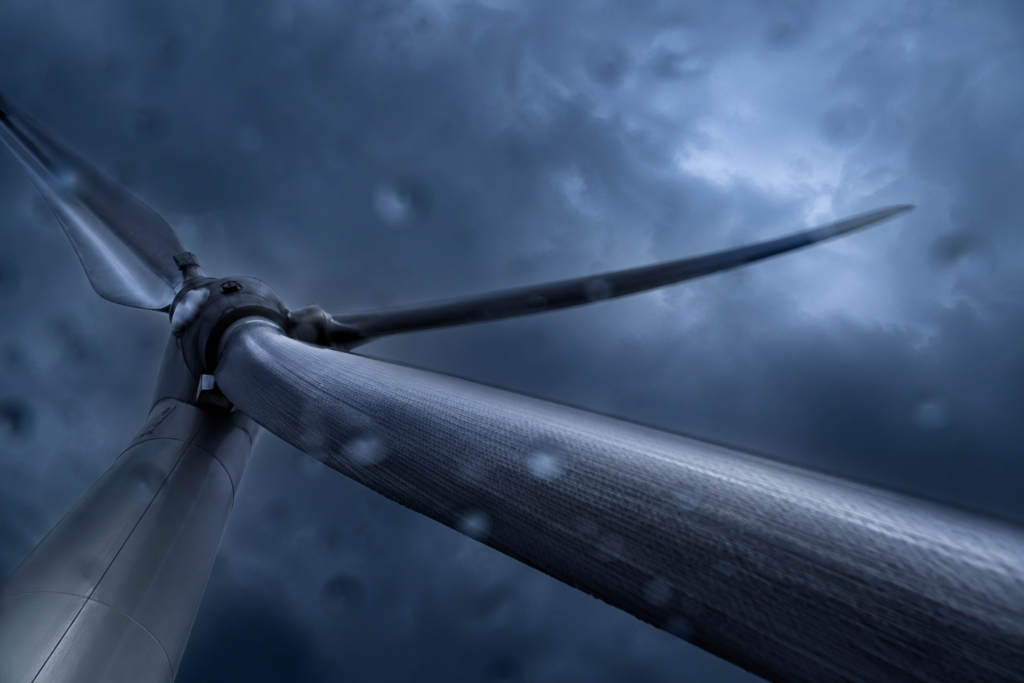Suzlon S144 wind turbine 70-meter carbon fiber blade close-up — India's most advanced low wind speed turbine technology